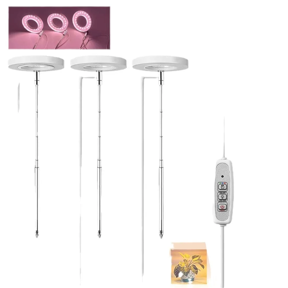 Full Spectrum Indoor Solar LED Growth Light, Four Gear Dimming, Fleshy Viridiplantae, Flower Floor Telescopic Fill Light